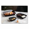 Pactiv Evergreen VERSAtainer Microwavable Containers, Rectangle, 58 oz, 8.5 x 11.5 x 2.5, Black/Clear, Plastic, 150PK NC989B